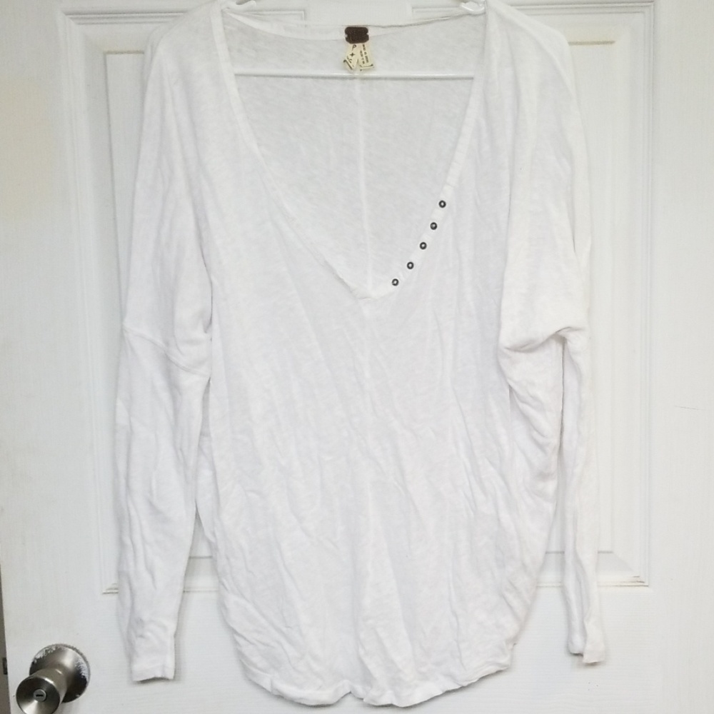 Free People Semi Sheer Top Size S